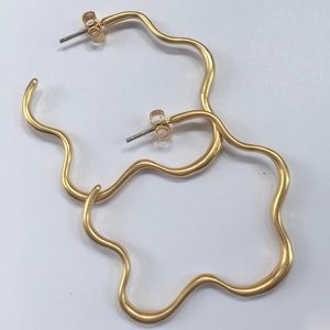 Madewell Wavy Hoop Earrings